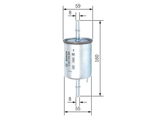 BOSCH 0 450 905 969 Kraftstofffilter