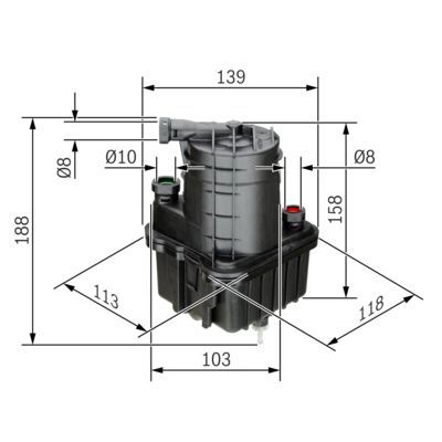 BOSCH 0 450 907 015 Kraftstofffilter