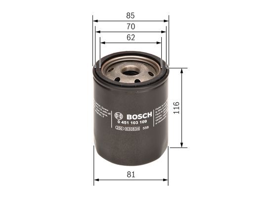 BOSCH 0 451 103 109 Ölfilter P3109 Ø 813mm Höhe 1157mm