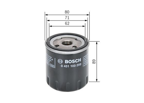 BOSCH 0 451 103 299 Ölfilter P3299 Ø 746mm Höhe 865mm