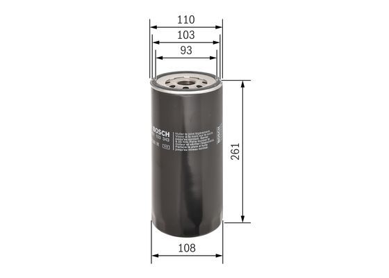 BOSCH 0 451 103 343 Ölfilter P3343 Ø 1079mm Höhe 2609mm