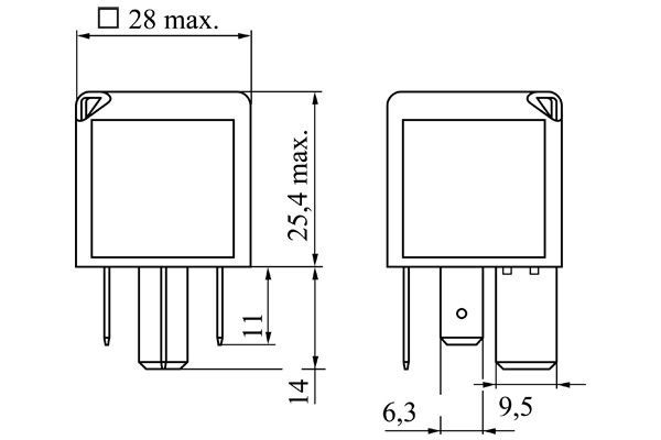 BOSCH 0 986 332 001 Relais Glühanlage