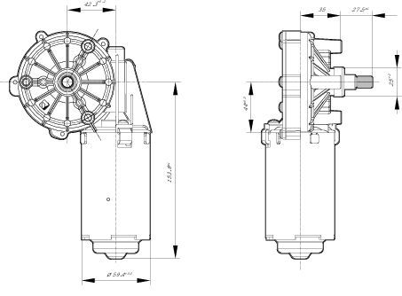 BOSCH 0 986 337 201 CDP Wischermotor