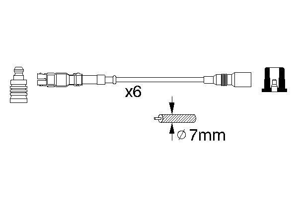 BOSCH 0 986 356 302 Zündleitungssatz