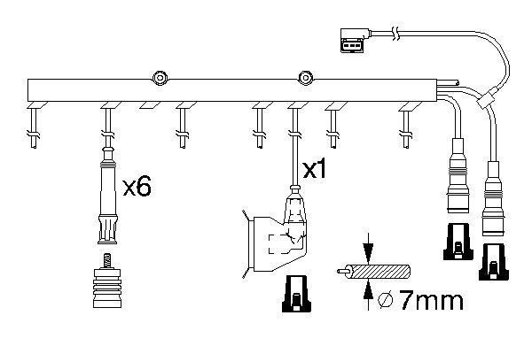 BOSCH 0 986 356 323 Zündleitungssatz