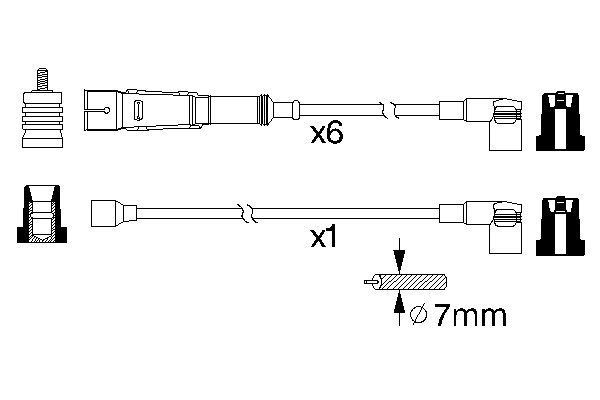 BOSCH 0 986 356 336 Zündleitungssatz