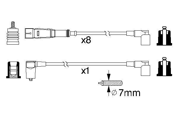 BOSCH 0 986 356 330 Zündleitungssatz