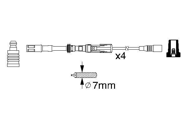 BOSCH 0 986 356 337 Zündleitungssatz