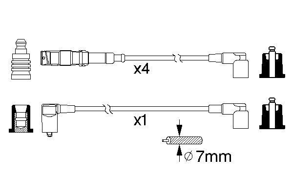 BOSCH 0 986 356 333 Zündleitungssatz