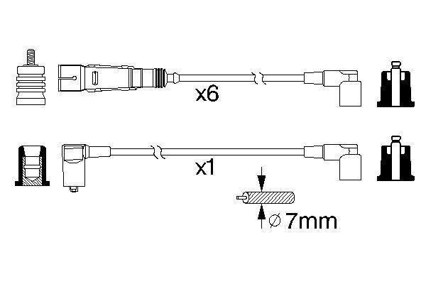 BOSCH 0 986 356 335 Zündleitungssatz