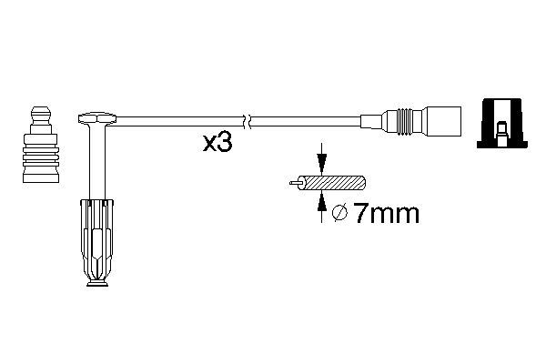 BOSCH 0 986 356 329 Zündleitungssatz