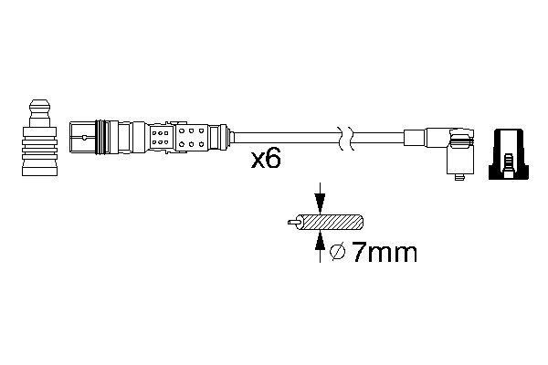 BOSCH 0 986 356 347 Zündleitungssatz