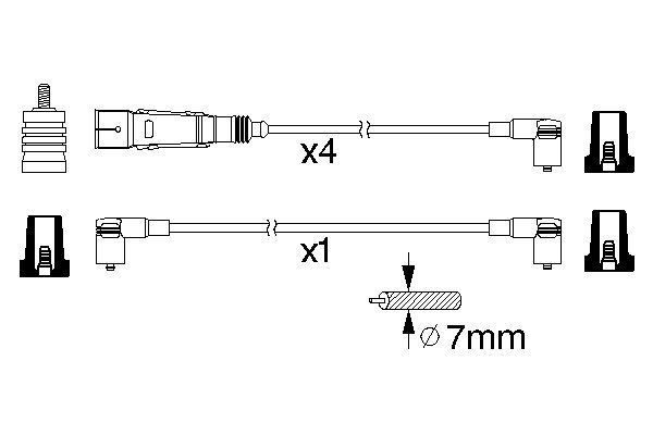 BOSCH 0 986 356 360 Zündleitungssatz