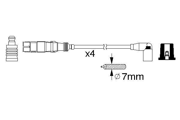 BOSCH 0 986 356 359 Zündleitungssatz