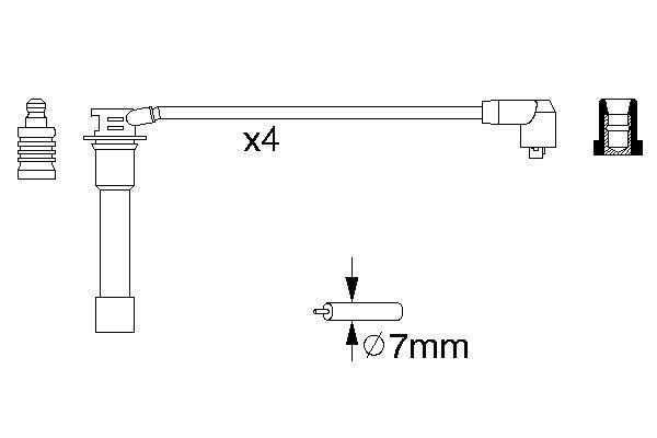 BOSCH 0 986 356 742 Zündleitungssatz