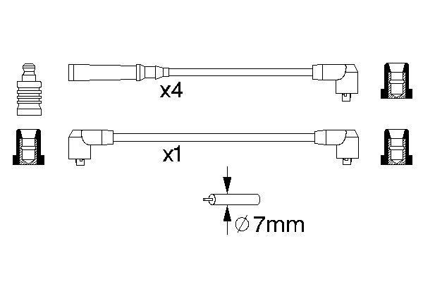 BOSCH 0 986 356 720 Zündleitungssatz