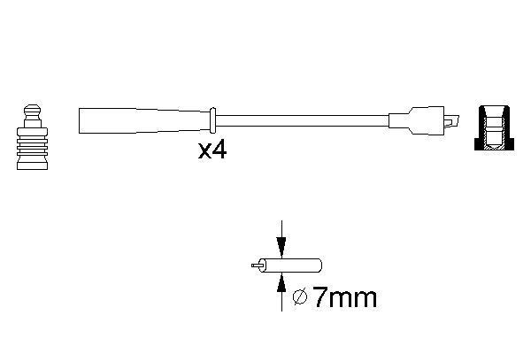 BOSCH 0 986 356 716 Zündleitungssatz