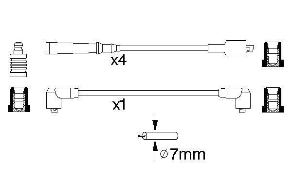 BOSCH 0 986 356 773 Zündleitungssatz