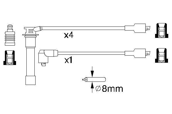 BOSCH 0 986 356 770 Zündleitungssatz