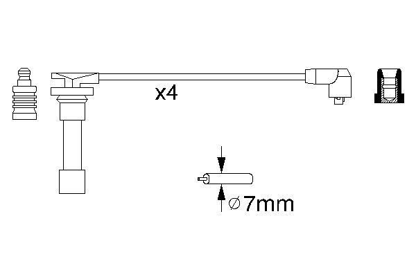 BOSCH 0 986 356 776 Zündleitungssatz