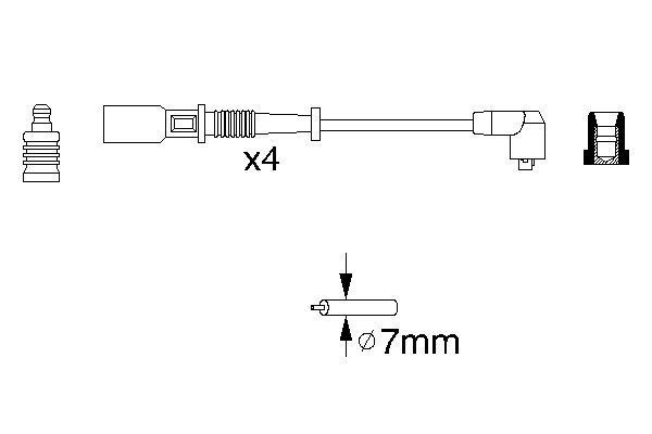 BOSCH 0 986 356 754 Zündleitungssatz