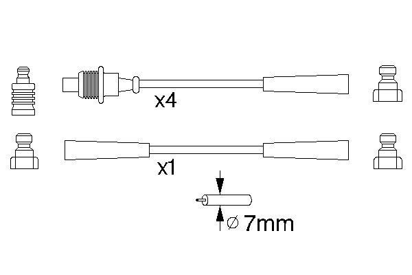 BOSCH 0 986 356 820 Zündleitungssatz