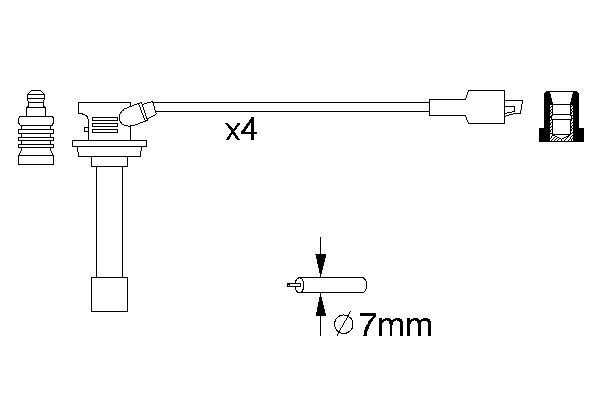 BOSCH 0 986 356 810 Zündleitungssatz