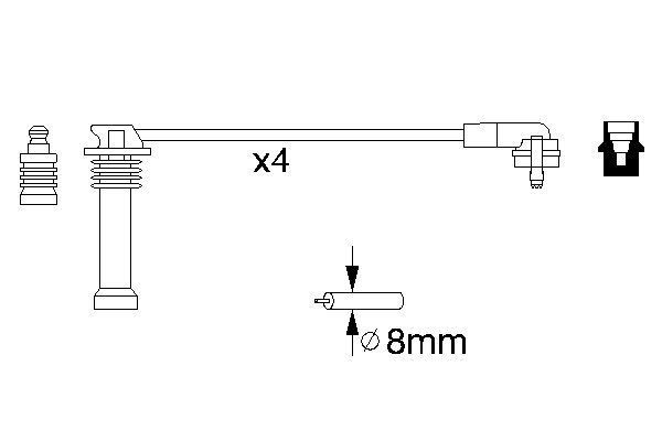 BOSCH 0 986 356 805 Zündleitungssatz