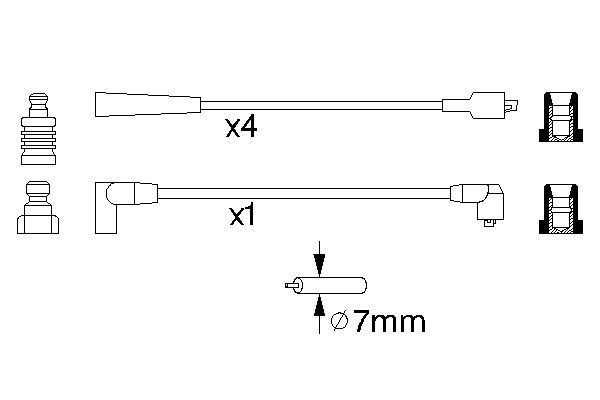 BOSCH 0 986 356 798 Zündleitungssatz