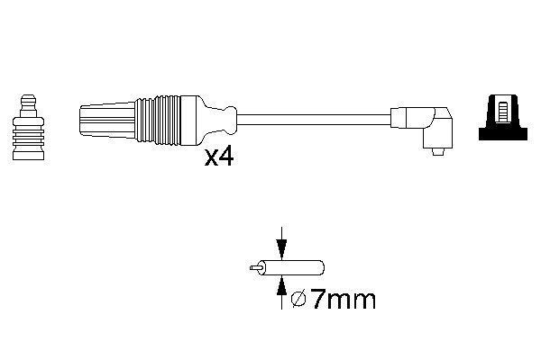 BOSCH 0 986 356 830 Zündleitungssatz