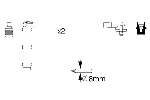 BOSCH 0 986 356 833 Zündleitungssatz