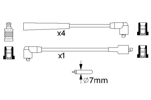 BOSCH 0 986 356 859 Zündleitungssatz