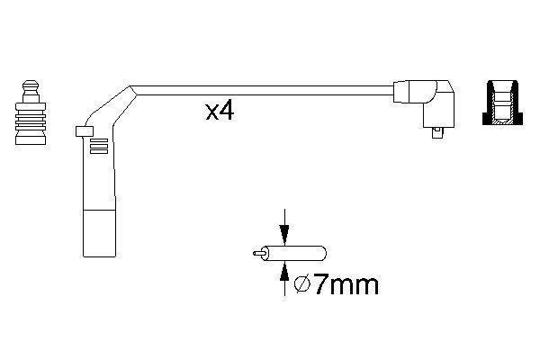 BOSCH 0 986 356 898 Zündleitungssatz