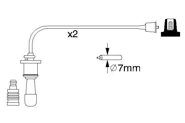 BOSCH 0 986 356 991 Zündleitungssatz