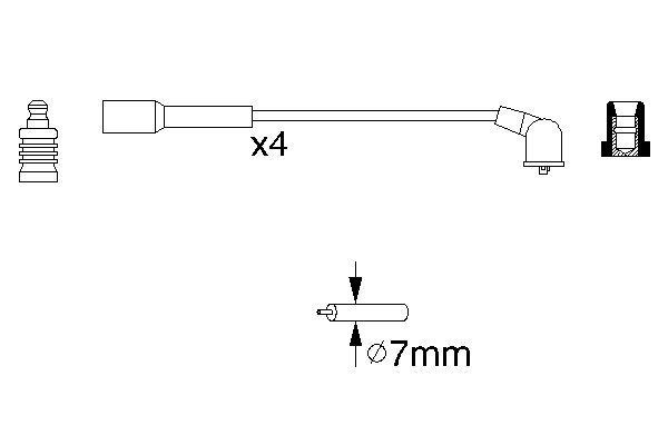 BOSCH 0 986 356 942 Zündleitungssatz