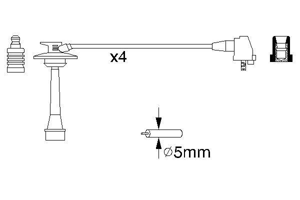 BOSCH 0 986 356 933 Zündleitungssatz