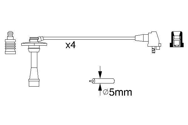 BOSCH 0 986 356 957 Zündleitungssatz