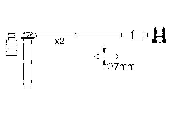 BOSCH 0 986 357 154 Zündleitungssatz