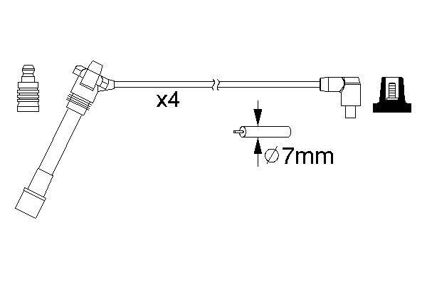 BOSCH 0 986 357 181 Zündleitungssatz