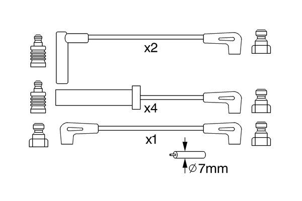 BOSCH 0 986 357 229 Zündleitungssatz