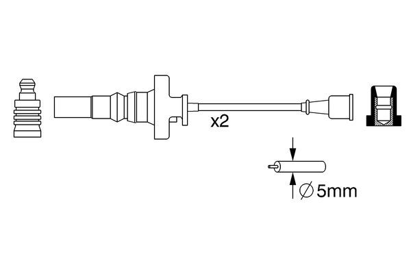 BOSCH 0 986 357 273 Zündleitungssatz