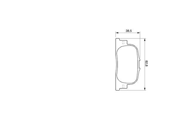 BOSCH 0 986 424 730 Bremsbelagsatz Scheibenbremse