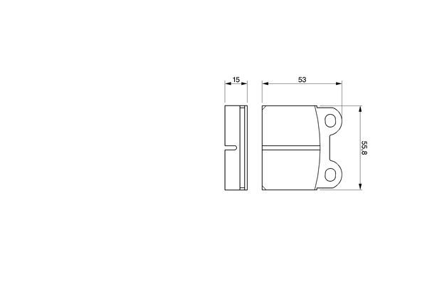 BOSCH 0 986 460 101 Bremsbelagsatz Scheibenbremse