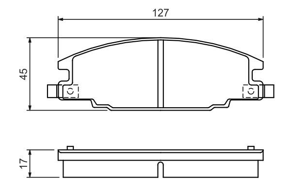 BOSCH 0 986 460 960 Bremsbelagsatz Scheibenbremse