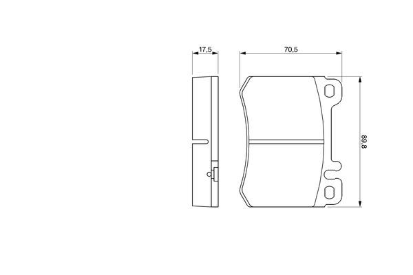 BOSCH 0 986 460 959 Bremsbelagsatz Scheibenbremse