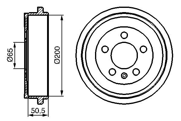 BOSCH 0 986 477 133 Bremstrommel