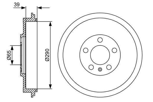 BOSCH 0 986 477 152 Bremstrommel