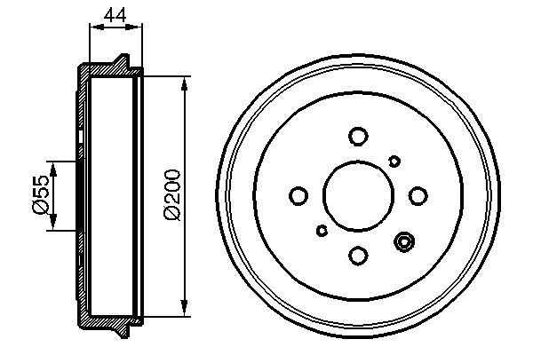 BOSCH 0 986 477 148 Bremstrommel