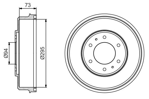 BOSCH 0 986 477 232 Bremstrommel