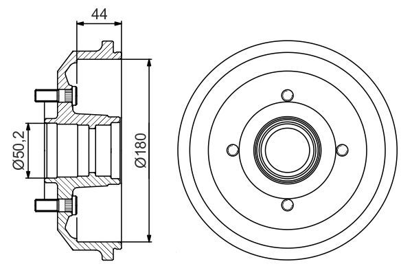 BOSCH 0 986 477 269 Bremstrommel